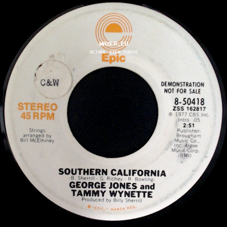 George Jones And Tammy Wynette - Southern California / Southern California side A