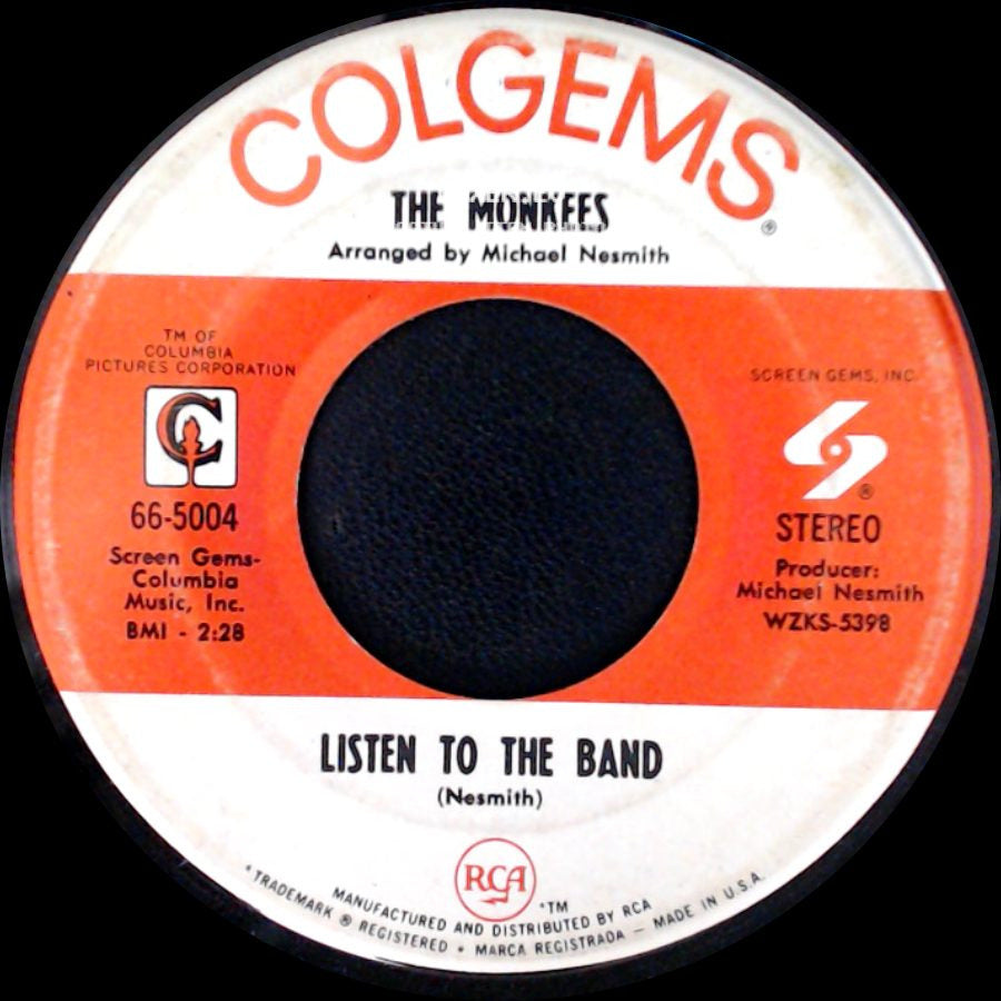 The Monkees - Someday Man / Listen To The Band side B