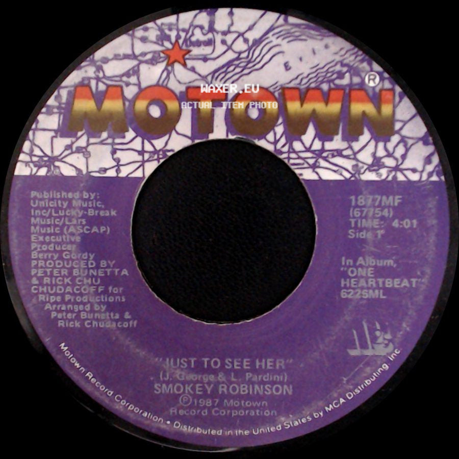 Smokey Robinson - Just To See Her / I'm Gonna Love You Like There's No Tomorrow (Te Quiero Como Si No Hubiera Un Manana) side A