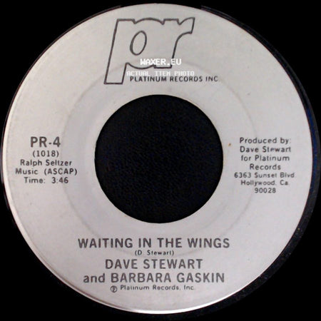Dave Stewart And Barbara Gaskin - Waiting In The Wings / It's My Party side A