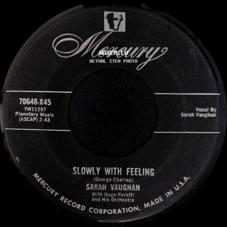 Sarah Vaughan - Slowly With Feeling / Experience Unnecessary side A