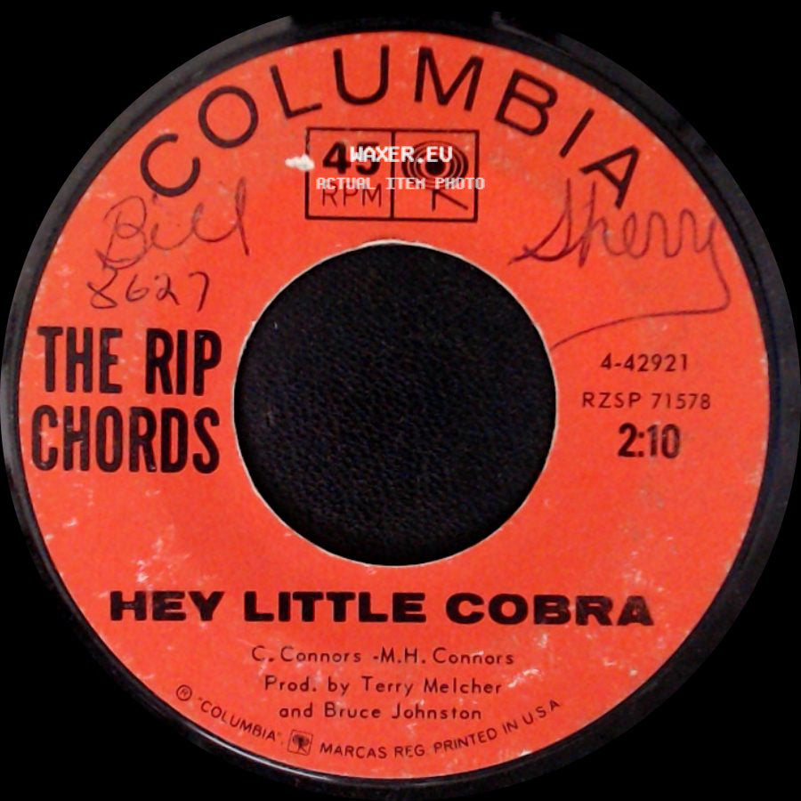 The Rip Chords - The Queen / Hey Little Cobra side B