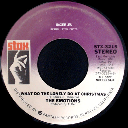 The Emotions - What Do The Lonely Do At Christmas / What Do The Lonely Do At Christmas side A