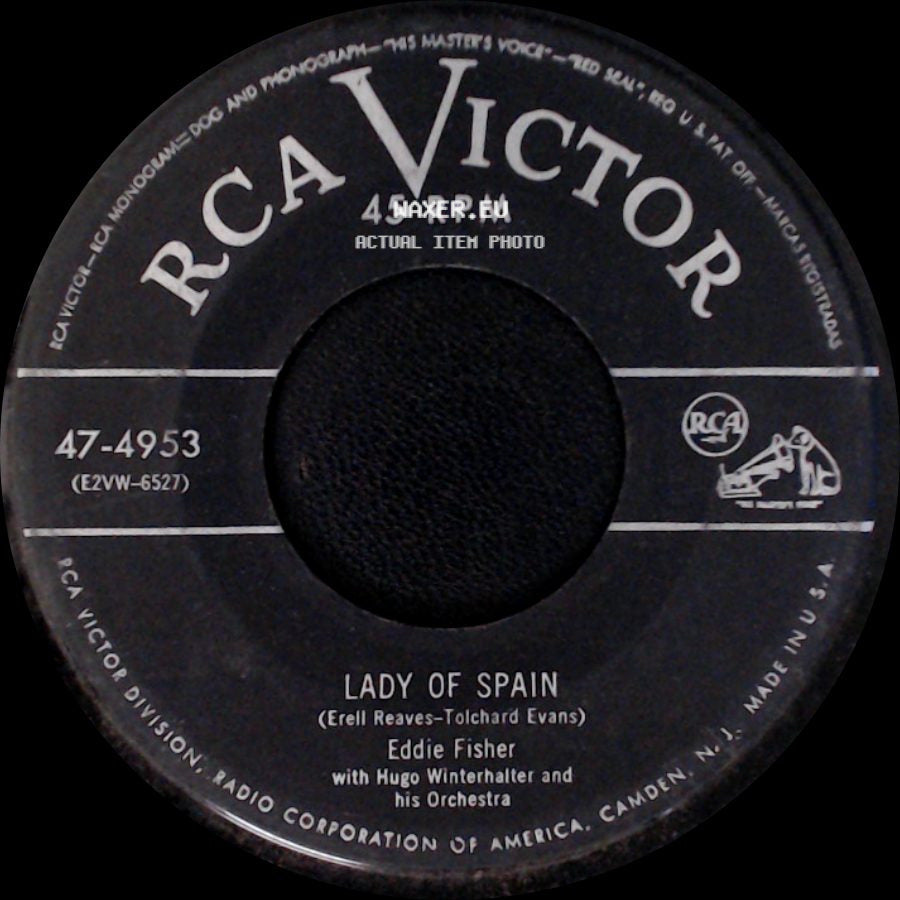 Eddie Fisher - Outside Of Heaven / Lady Of Spain side B