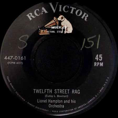 Lionel Hampton And His Orch. / Lionel Hampton And His Orchestra - On The Sunny Side Of The Street / Twelfth Street Rag side B