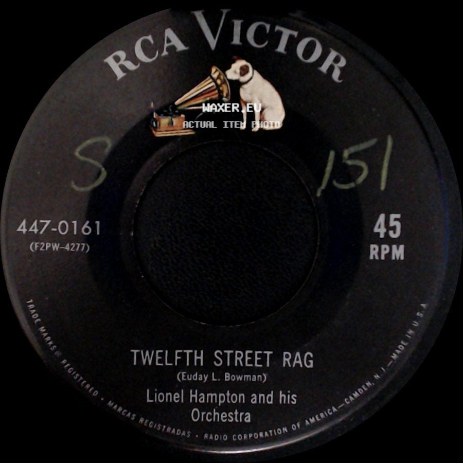 Lionel Hampton And His Orch. / Lionel Hampton And His Orchestra - On The Sunny Side Of The Street / Twelfth Street Rag side B