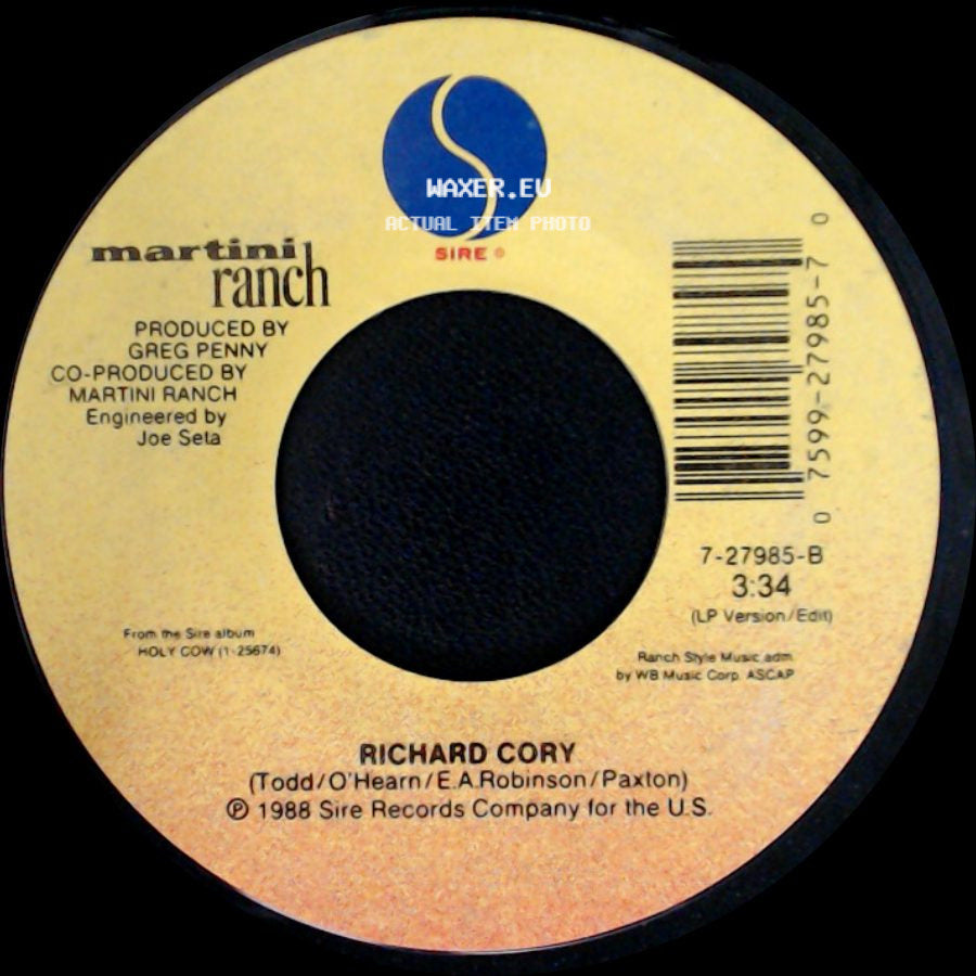 Martini Ranch / Richard Cory - Reach / Unknown Title B side B
