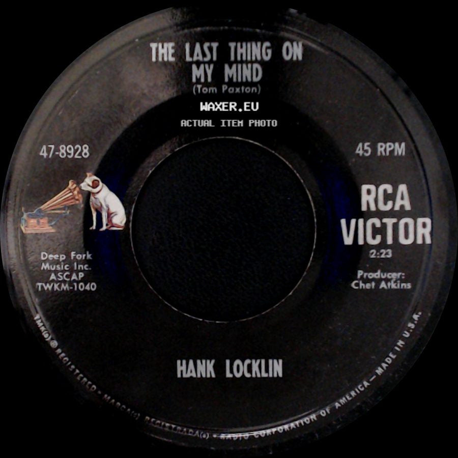 Hank Locklin - The Last Thing On My Mind / The Best Part Of Loving You side A