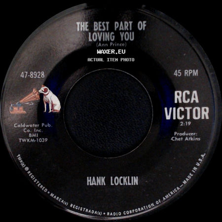 Hank Locklin - The Last Thing On My Mind / The Best Part Of Loving You side B