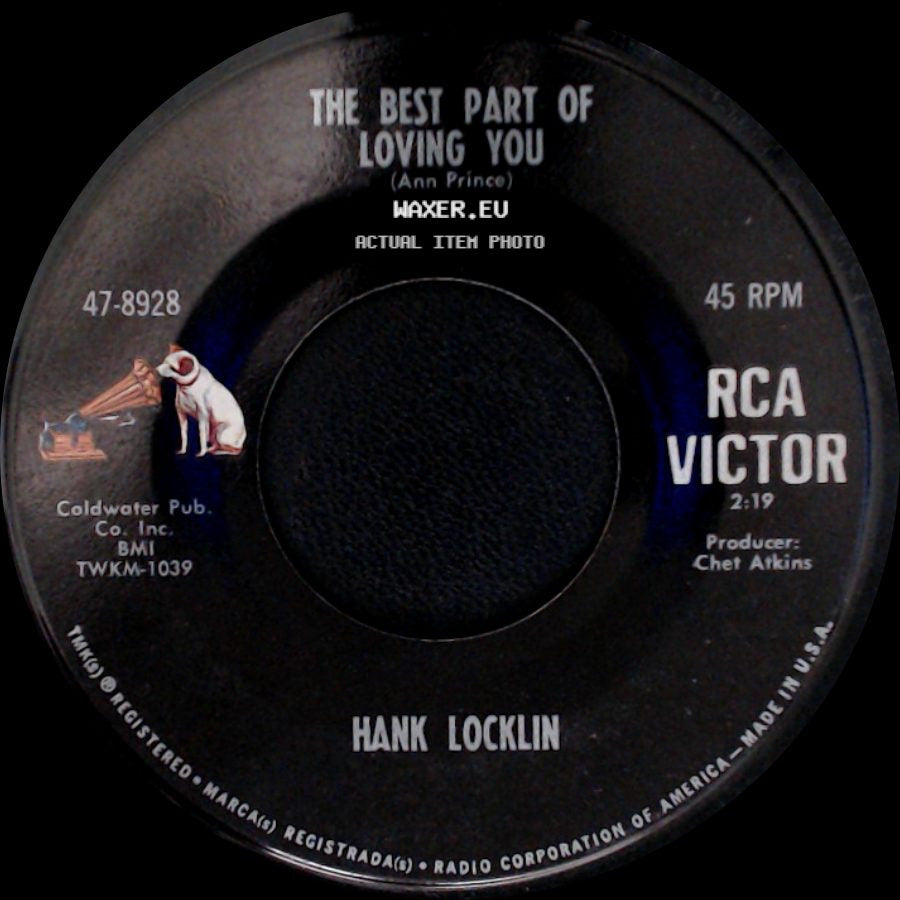 Hank Locklin - The Last Thing On My Mind / The Best Part Of Loving You side B