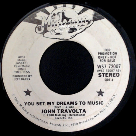 John Travolta - You Set My Dreams To Music / It Had To Be You side A