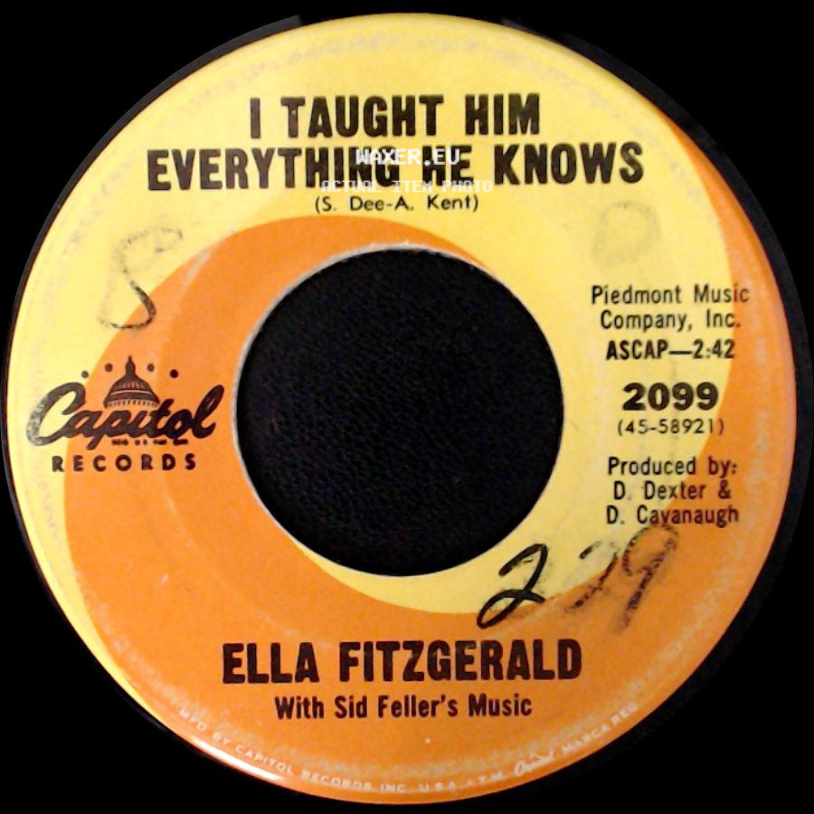 Ella Fitzgerald - Born To Lose / I Taught Him Everything He Knows side B