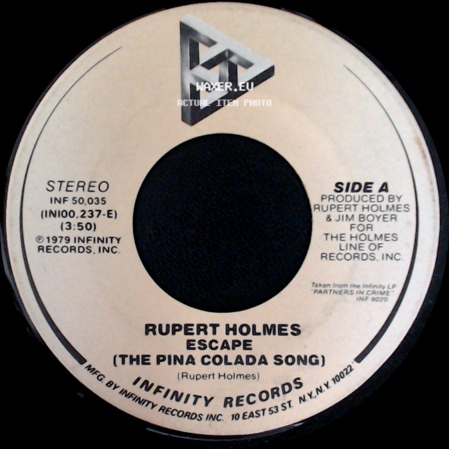 Rupert Holmes - Escape (The Pina Colada Song) / Drop It side A
