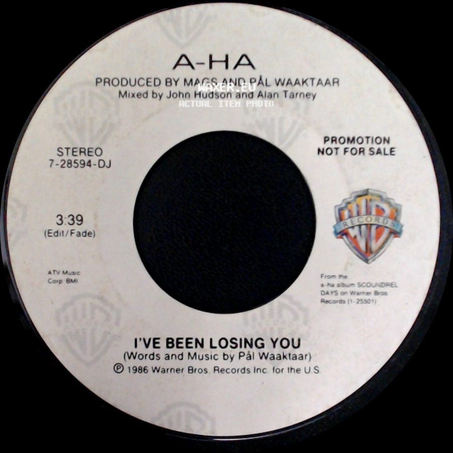 A-Ha - I've Been Losing You / I've Been Losing You side A
