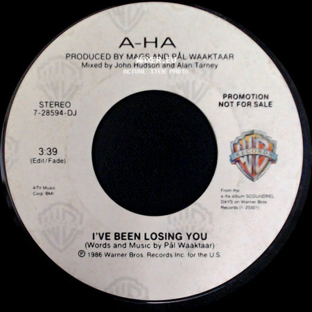 A-Ha - I've Been Losing You / I've Been Losing You side A