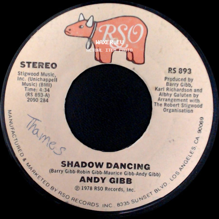 Andy Gibb - Shadow Dancing / Let It Be Me side A