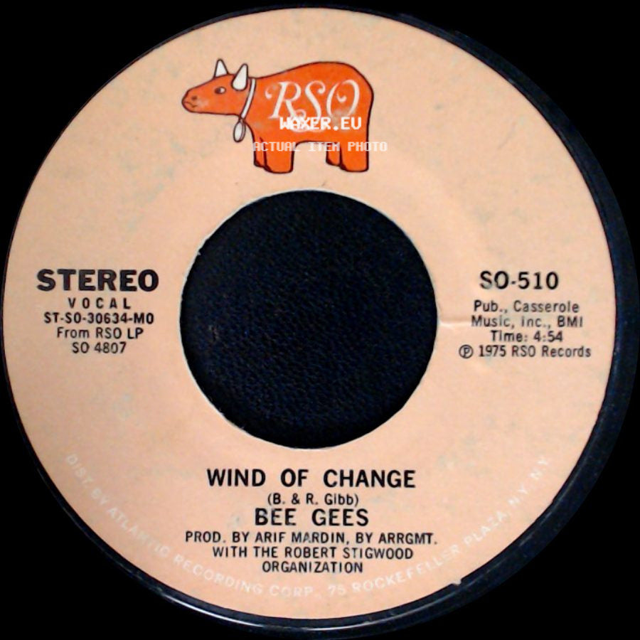 Bee Gees - Jive Talkin' / Wind Of Change side B