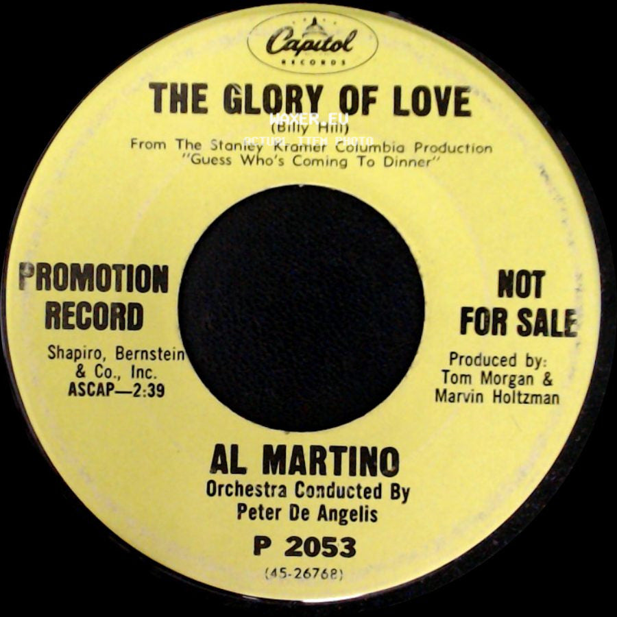 Al Martino - The Glory Of Love / A Voice In The Choir side A