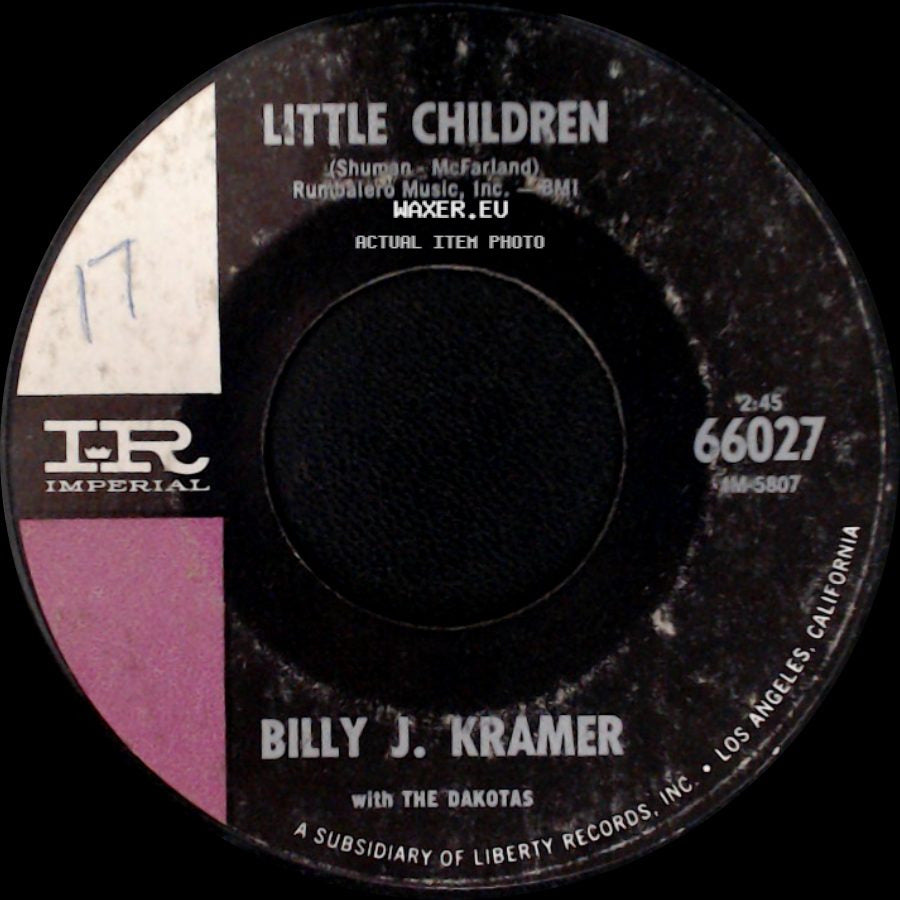 Billy J. Kramer With The Dakotas - Bad To Me / Little Children side B