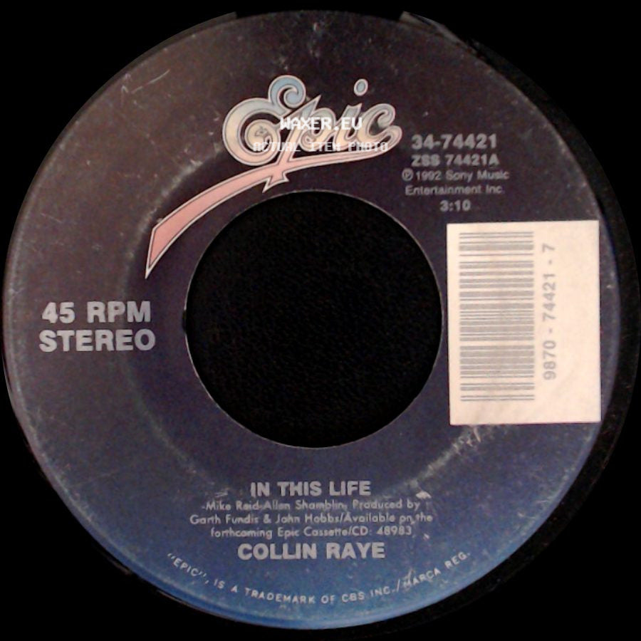 Collin Raye - Blue Magic / In This Life side B