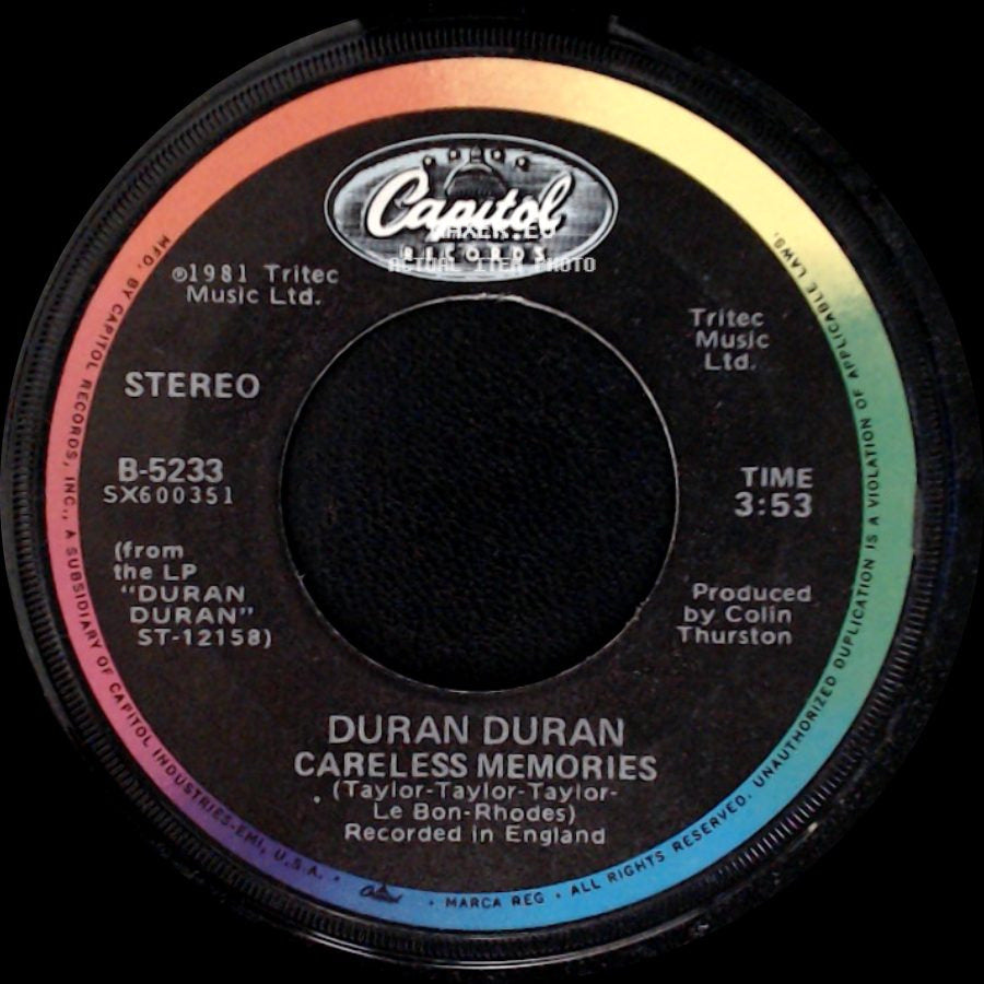 Duran Duran - Careless Memories / Is There Something I Should Know side A