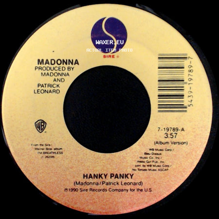Madonna - Hanky Panky / More side A