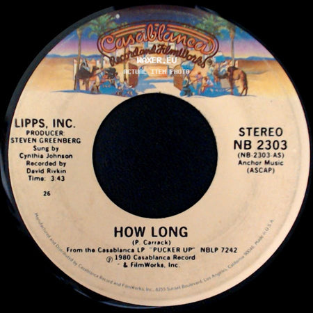Lipps, Inc. - There They Are / How Long side B
