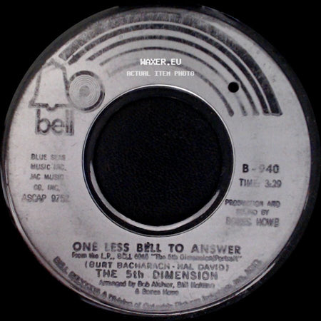The 5Th Dimension - One Less Bell To Answer / Feelin' Alright side A