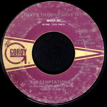 The Temptations - Psychedelic Shack / That's The Way Love Is side B