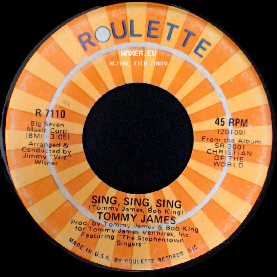 Tommy James - I'm Comin' Home / Sing, Sing, Sing side B