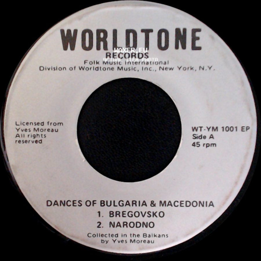 Yves Moreau - Dances Of Bulgaria & Macedonia / Dances Of Bulgaria & Macedonia side A