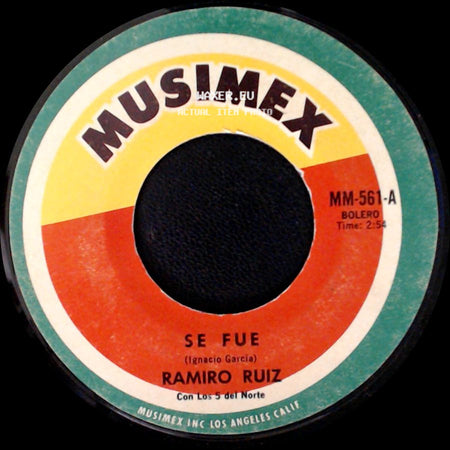 Ramiro Ruiz - Lo Lindo De Ti / Se Fue side B
