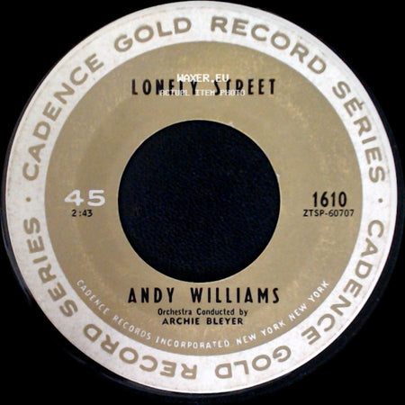 Andy Williams - The Hawaiian Wedding Song (Ke Kali Nei Au) / Lonely Street side B