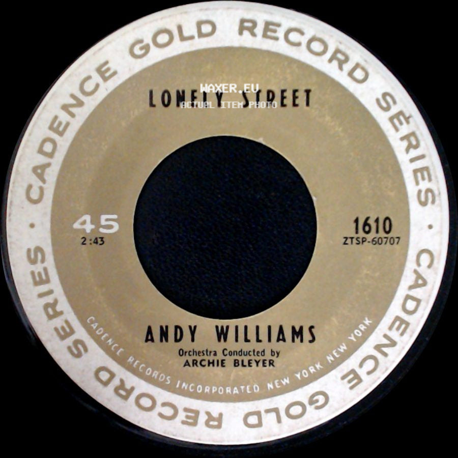 Andy Williams - The Hawaiian Wedding Song (Ke Kali Nei Au) / Lonely Street side B