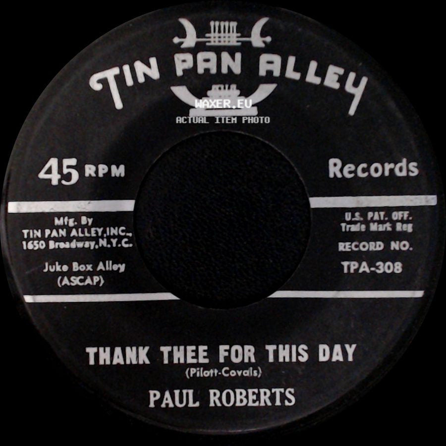 Paul Roberts - Thank Thee For This Day / Thank Thee For This Day side B