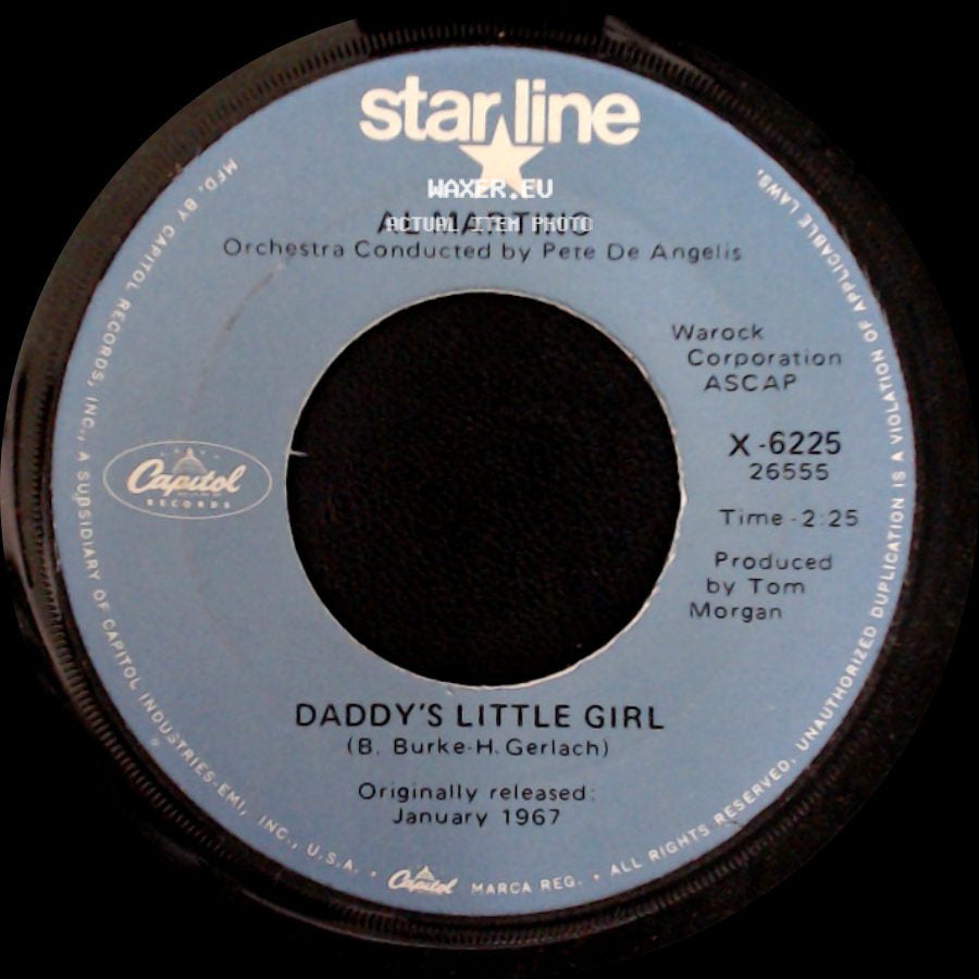 Al Martino - I Love You More And More Every Day / Daddy's Little Girl side B