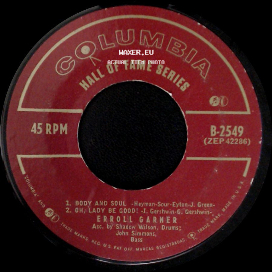 Erroll Garner - Laura / Fine And Dandy / Body And Soul / Oh, Lady Be Good! side B