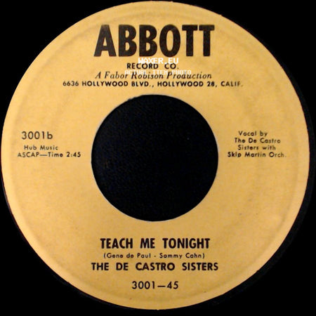 The De Castro Sisters - It's Love / Teach Me Tonight side B