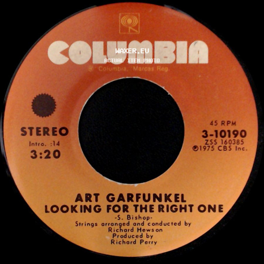 Art Garfunkel - Looking For The Right One / I Only Have Eyes For You side A