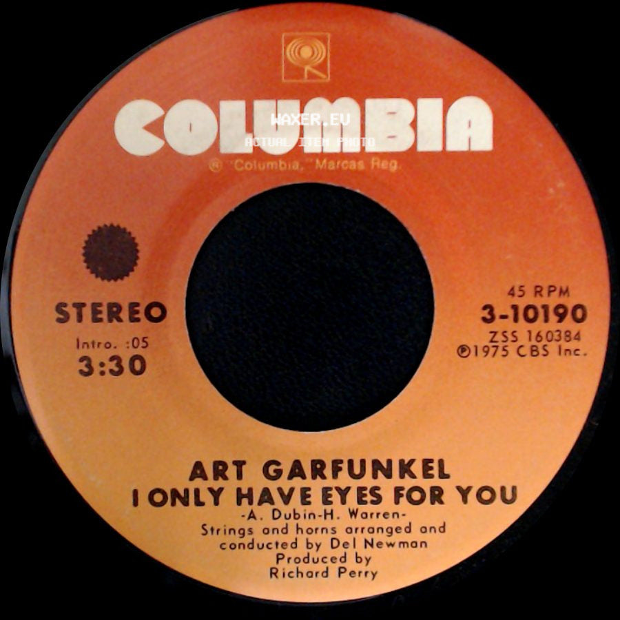 Art Garfunkel - Looking For The Right One / I Only Have Eyes For You side B