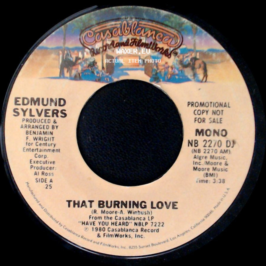 Edmund Sylvers - That Burning Love / That Burning Love side B