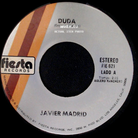 Javier Madrid - Duda / Una Triste Cancion side A