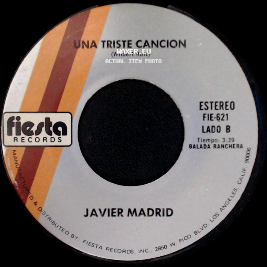 Javier Madrid - Duda / Una Triste Cancion side B