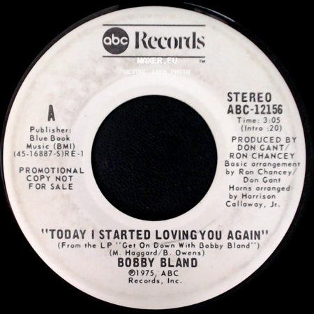 Bobby Bland - Today I Started Loving You Again / Today I Started Loving You Again side B