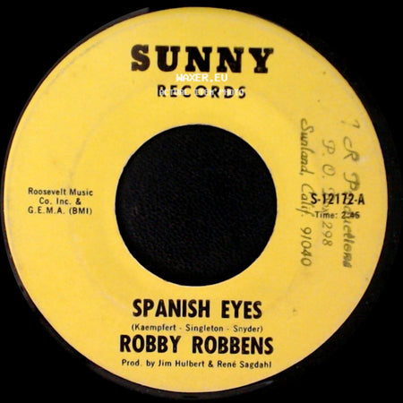 Robby Robbens - Give Me A Reason / Spanish Eyes side B
