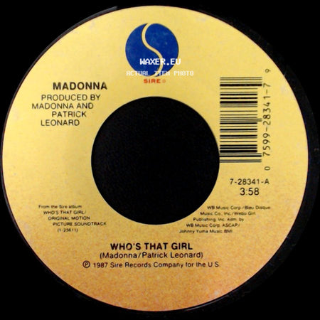 Madonna - Who's That Girl / White Heat side A