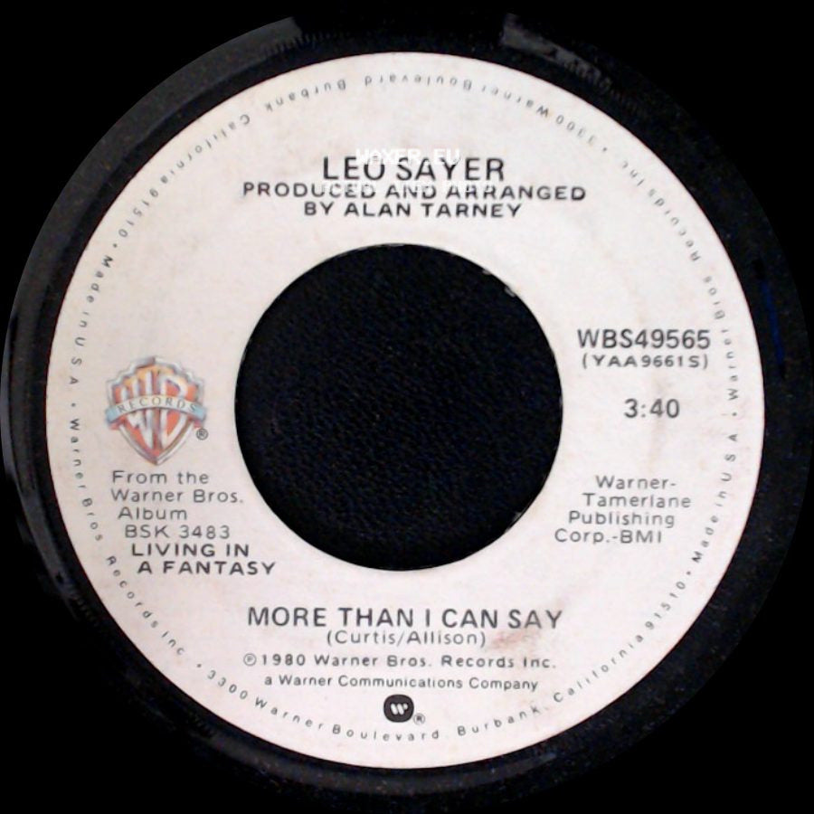 Leo Sayer - More Than I Can Say / Millionaire side A