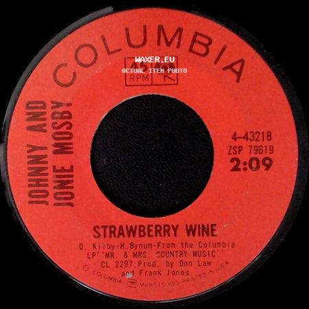 Johnny And Jonie Mosby - Wrong Company / Strawberry Wine side B
