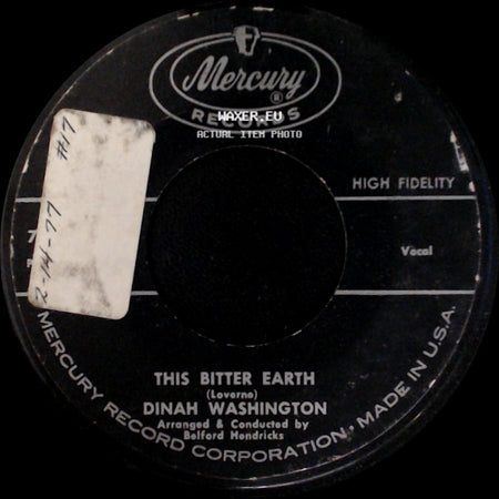 Dinah Washington - This Bitter Earth / I Understand side A