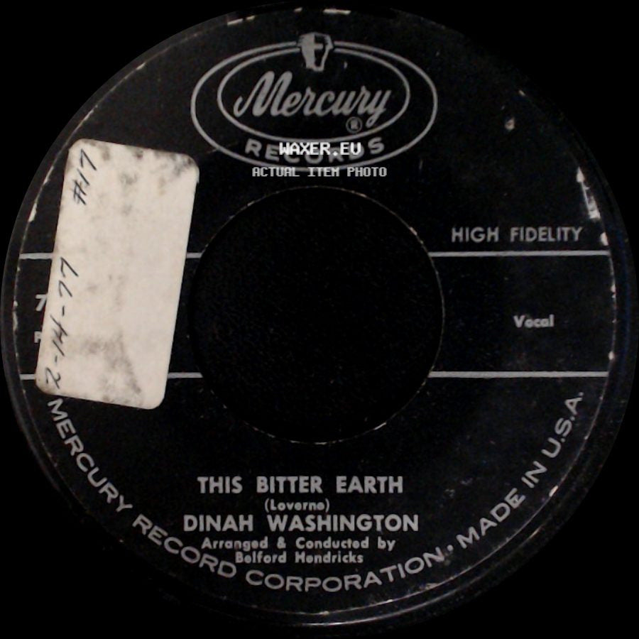 Dinah Washington - This Bitter Earth / I Understand side A